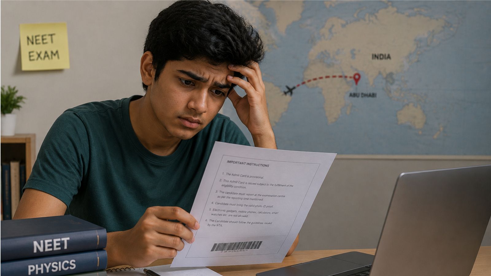 NEET aspirant from Nagpur assigned exam centre in Abu Dhabi despite no passport