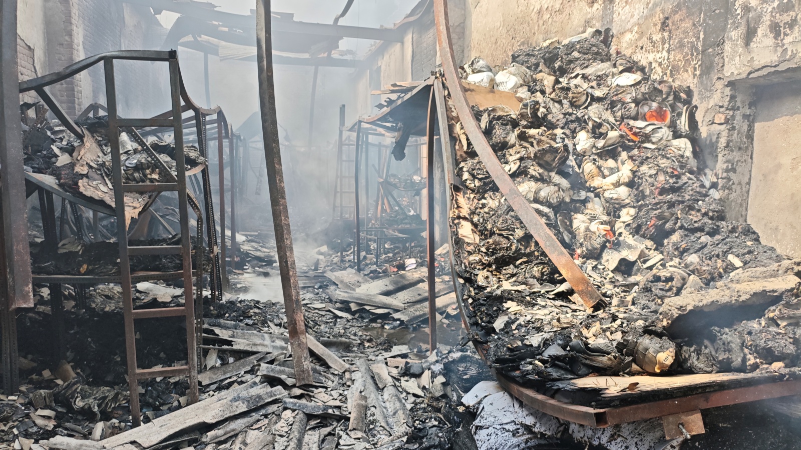 Fire at Faridabad shoe factory doused after 12 hours; no casualties reported