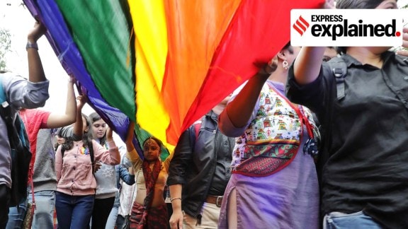 LGBTQ+ activists at the 16th Kolkata Rainbow Pride Parade in 2017.