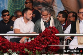 Rahul Gandhi, CPIML general secretary Dipankar Bhattacharya