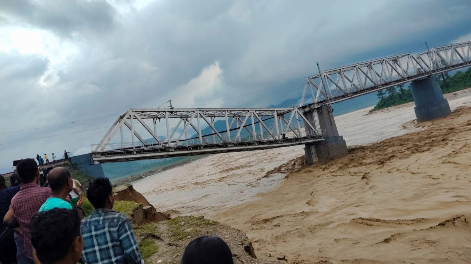 Railway bridge collapses in Assam after heavy rainfall, train services suspended