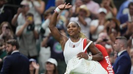 Serena Williams vs Maya Joint Wimbledon Match Highlights: (AP Photo)