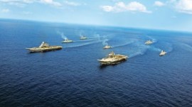ships at sea