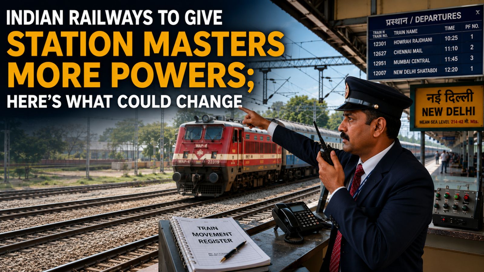 Indian Railways plans major empowerment of Station Masters (Image generated using AI)