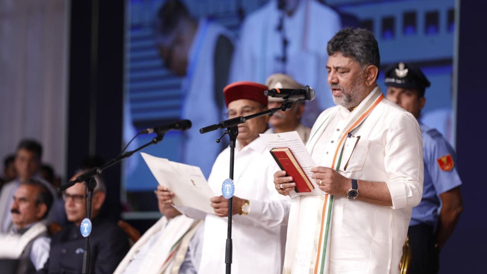 D K Shivakumar sworn in as 24th state CM, ex-CM Siddaramaiah’s son gets cabinet berth