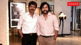 RJ Balaji with Tamil Nadu Chief Minister Vijay
