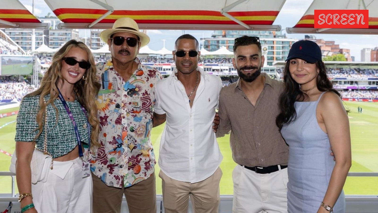 Virat Kohli, Anushka Sharma cheer for Team India during Women’s T20 World Cup match