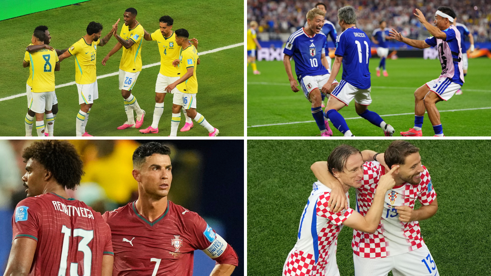 Brazil-Japan promise goals, Portugal face KO specialists