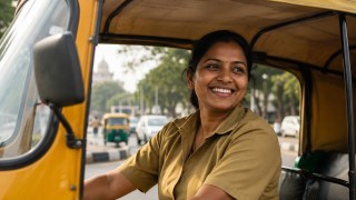 woman auto driver quits IT job