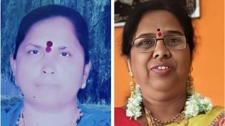 Kantabai Nyandev Andhale (left) and Pramila Seshrao Rathod (right)