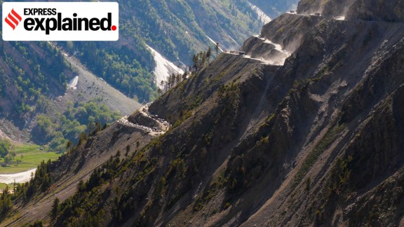 Zojila, a mountain pass in Kashmir, located on the Indian National Highway 1D between Srinagar and Leh