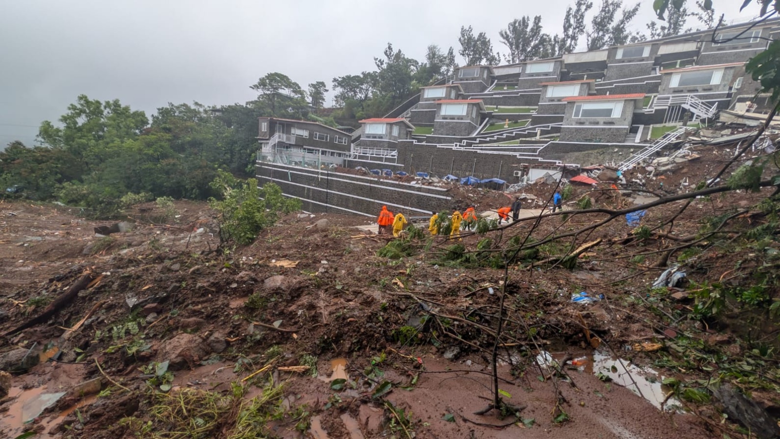 Security guard killed, another feared trapped in landslide at Khandala