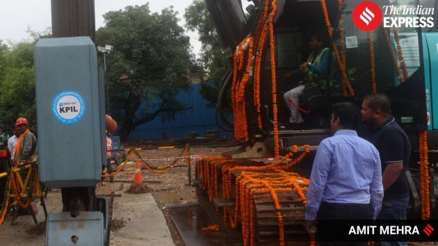 The Delhi Metro Rail Corporation (DMRC) has started construction work on the Inderlok-Indraprastha Corridor