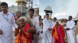 116-year-old woman Tirumala darshan
