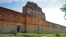 Adinath Puratan Shiv Mandir, Shiva Lingam outside mosque, Malda mosque, Shiva Lingam outside Malda mosque, Malda mosque, Adina Mosque, Kajal Goswami, Kolkata news, WEst Bengal news, Indian express, current affairs