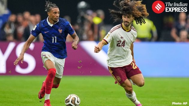 The goal was only the third conceded by top-ranked France in the tournament