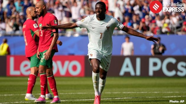France 2-0 victory over Morocco in their quarter-final at the FIFA World Cup 2026