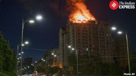 According to Ukrainian officials, Russia launched nearly 500 drones