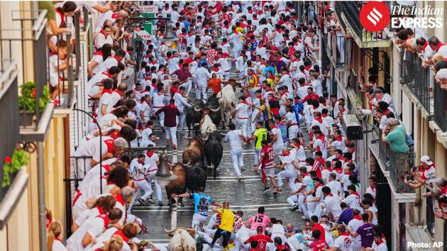 The San Fermín festival, featuring a daily running of the bulls, is one of Spain’s best-known celebrations