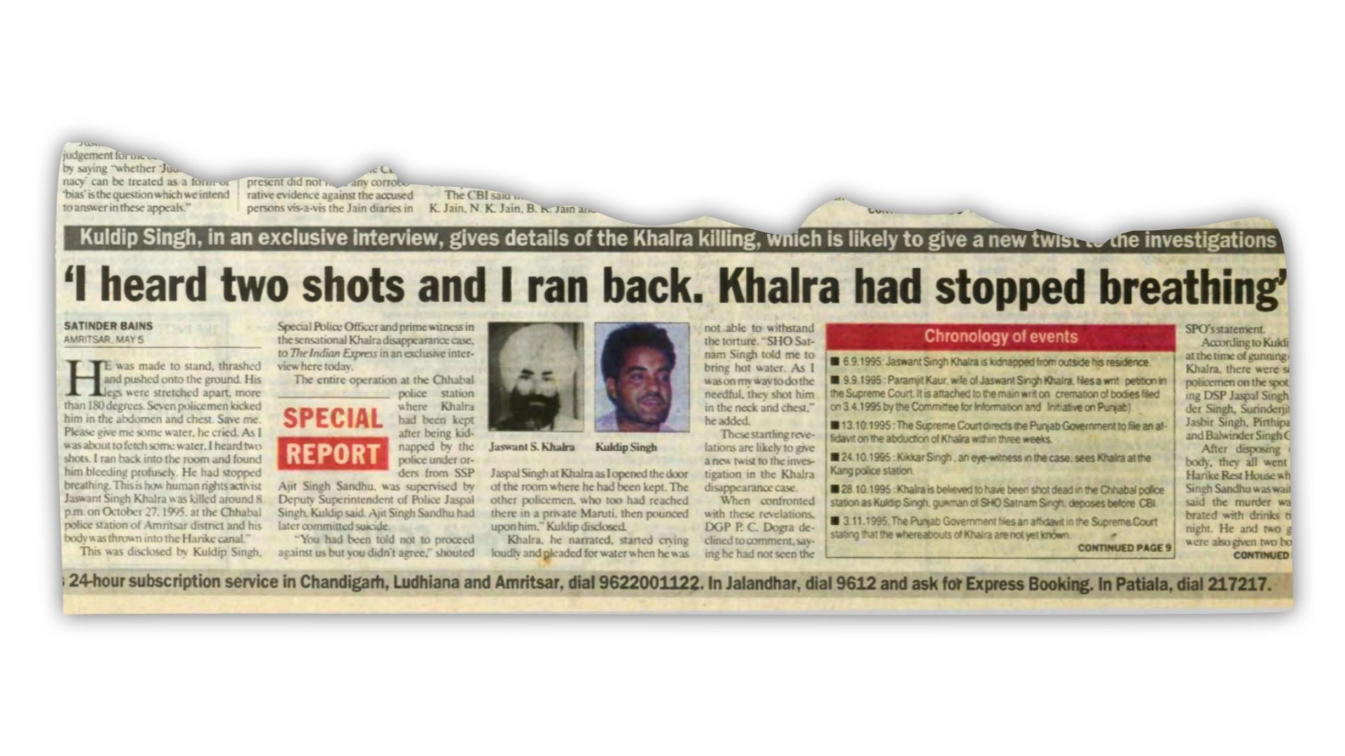 Jaswant Singh Khalra, Jaswant Khalra murder custodial torture, Jaswant Khalra case, Jaswant Khalra murder, Satluj, Satluj controversy, Sutlej, Diljit Dosanjh, key witness, hostile witness, custodial torture allegations, Punjab Police, Khalra case latest, human rights activist, witness statement, Punjab news, legal news India, Khalra murder case update