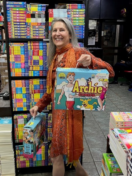 Nancy Silberkleit, co-CEO of Archie Comics when she was in India.