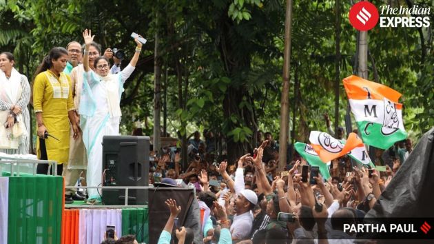 The annual July 21 Martyrs' Day rally organised by the Kalighat faction of the TMC