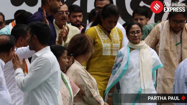 The TMC chief said the rebels, with the help of the BJP, are trying to take away the party's "twin flower" symbol