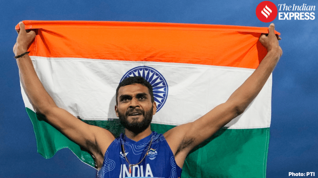Sarvesh Anil Kushare jumped 2.25m to win the men’s high jump silver medal at the Commonwealth Games 2026 in Glasgow