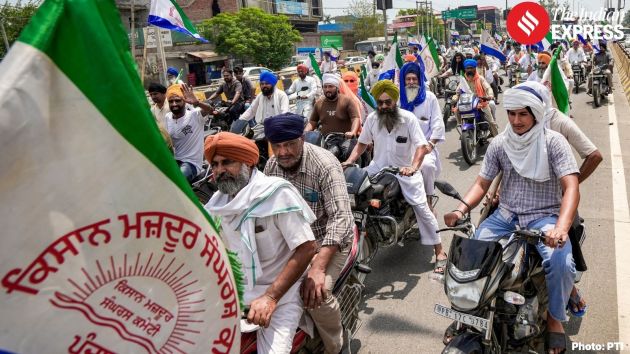 The protesters later reached the office of Dasuya Sub-Divisional Magistrate (SDM) Kanwaljit Singh and submitted a memorandum addressed to the prime minister