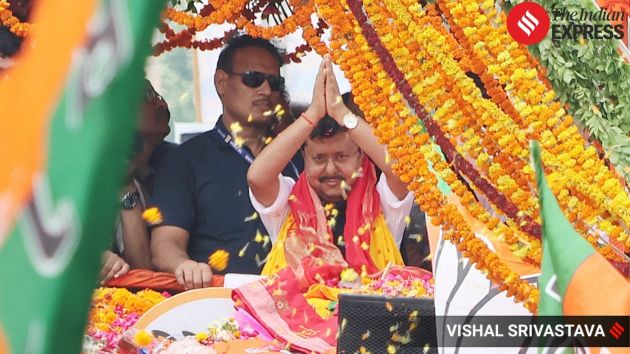 BJP chief Nitin Nabin was warmly welcomed as he arrived in Lucknow on a two-day visit on Saturday