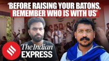“Before Swinging Your Batons, Remember Who Is Walking With Us”: Abhijeet Dipke at CJP Protest