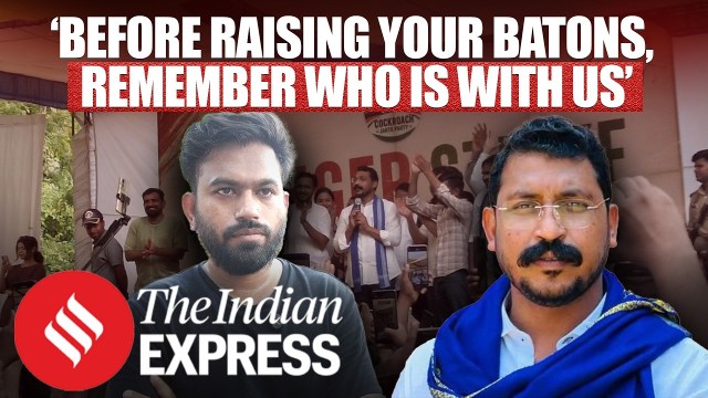 "Before Swinging Your Batons, Remember Who Is Walking With Us": Abhijeet Dipke at CJP Protest