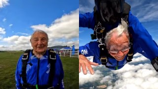 91-year-old Alan Still skydive