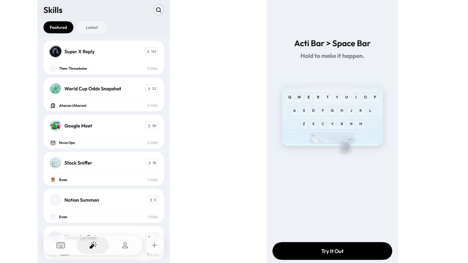 Acti aims to make AI more accessible by integrating it into the smartphone keyboard instead of standalone apps. (Image: ACTI)