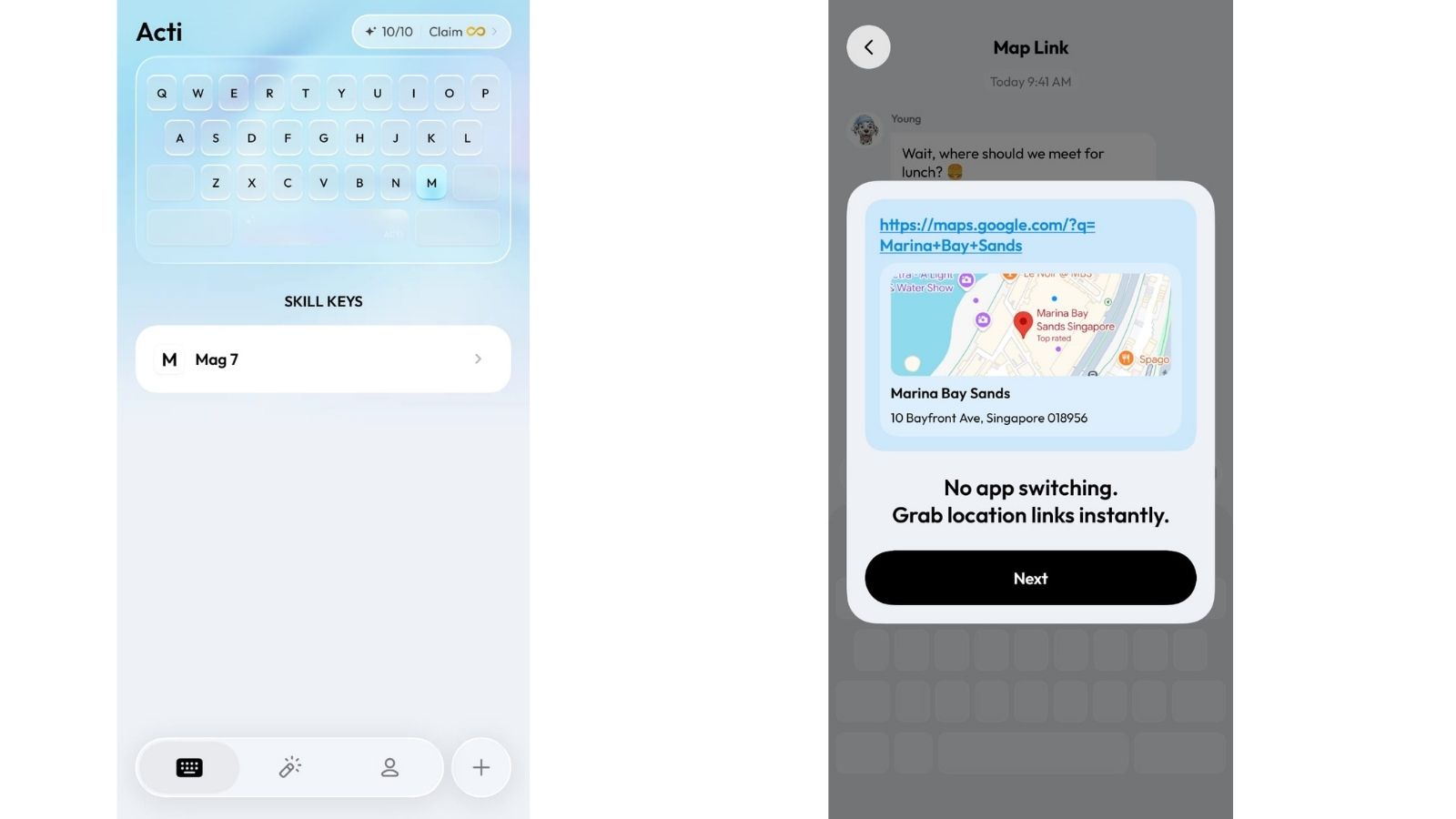 Acti allows users to create custom AI shortcuts in plain English, automating everyday tasks directly from the keyboard. (Image: ACTI)
