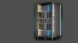 The Helios AI platform is designed to power next-generation AI training and inference workloads at data centre scale. (Image: AMD)
