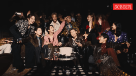BTS in a still from the Normal music video, directed by Tanu Muino