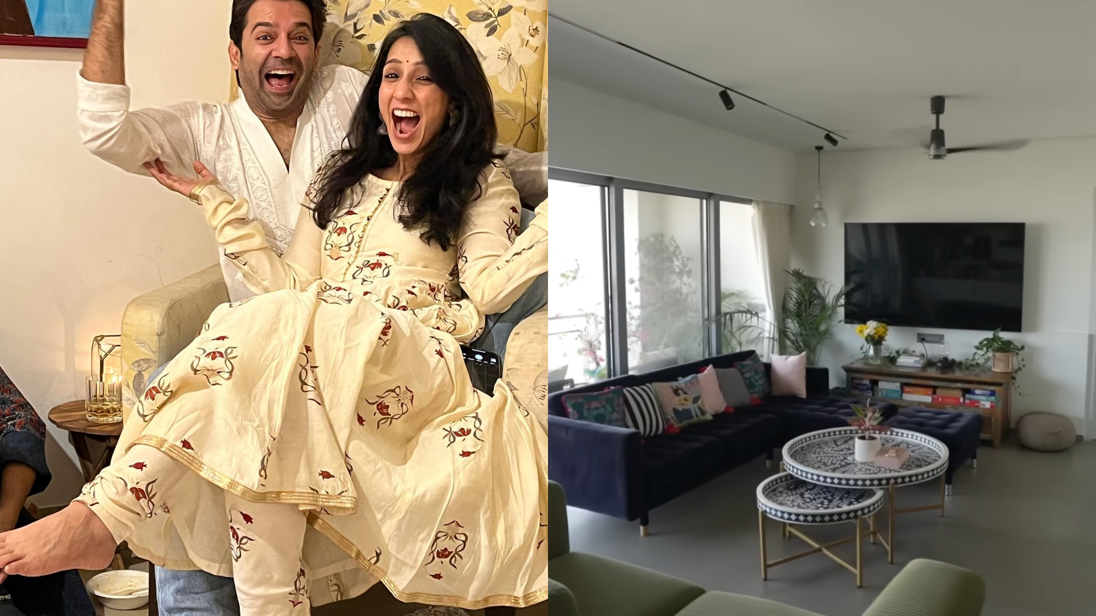 French windows, hidden room: Inside Barun Sobti and Pashmeen Manchanda’s minimalist Mumbai home