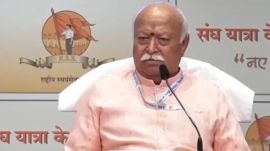 Mohan Bhagwat, RSS chief mohan bhagwat, Mohan Bhagwat lecture on contemporary motherhood, RSS chief mohan bhagwat lecture on contemporary motherhood, Dr Ambedkar International Centre on Janpath, Indian express news, current affairs