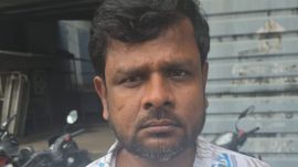 Paper leak's alleged key accused Bijendra Gupta with his wife. (Special Arrangement)