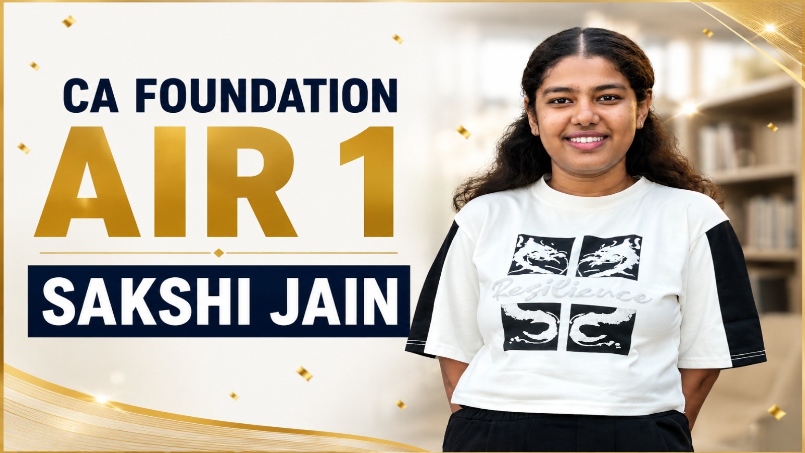 CA Foundation AIR 1 Sakshi Jain