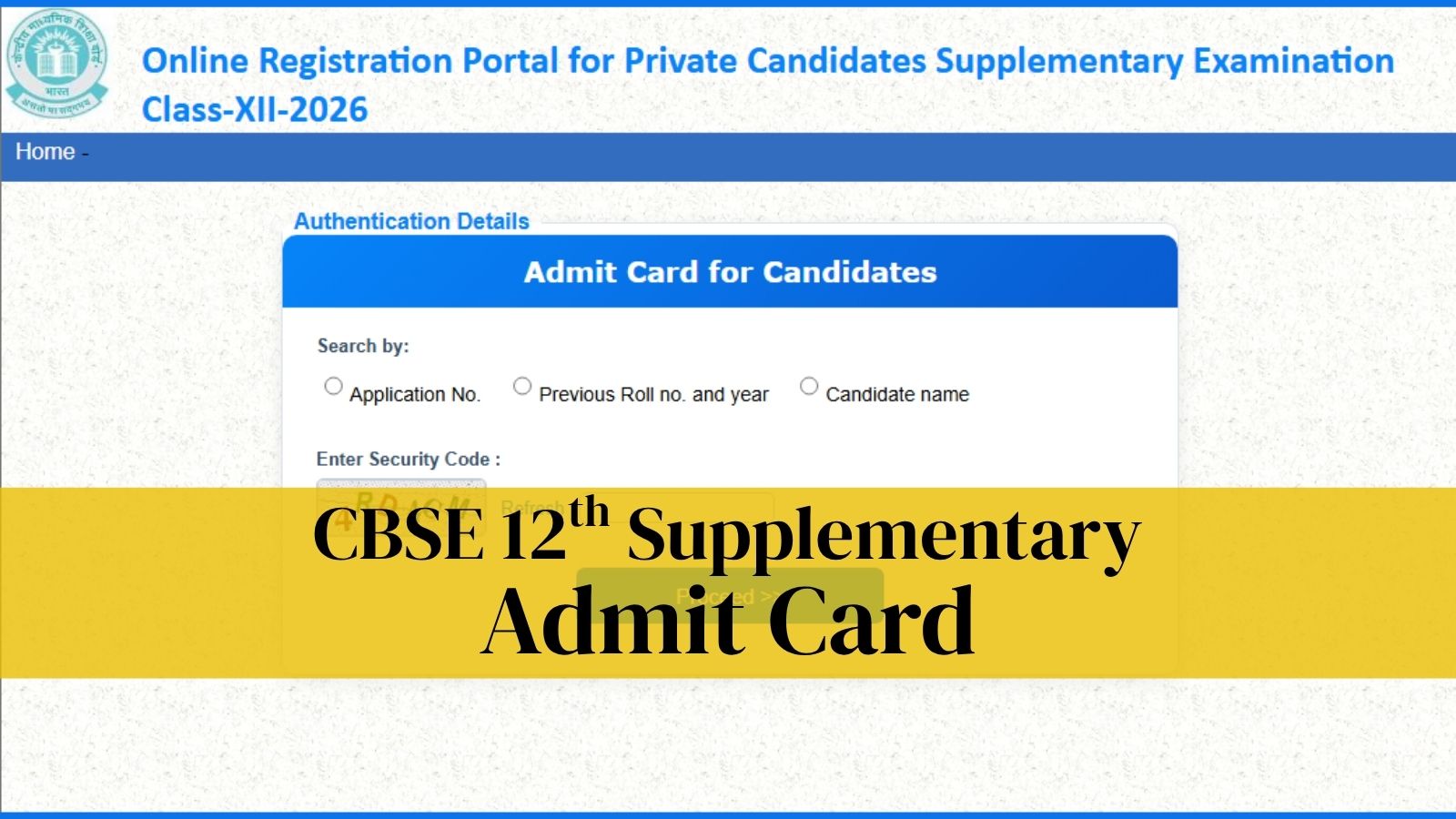 CBSE Class 12th Admit Cards 2026 Out for Supplementary Exam: Steps to download for regular, private candidates