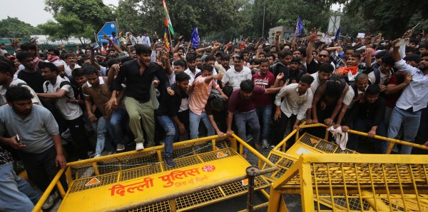CJP Jantar Mantar protest, Jantar Mantar protest, Delhi protest, Sansad Chalo march, jantar mantar protest, Cockroach Janta Party, CJP protest Delhi, NEET paper leak, unemployment in India, Delhi street protests, Bhagat Singh jail diary, Jantar Mantar protest, Jodhpur IT professionals protest, Shahdara Delhi, youth protests India, media misinformation, Indian Express reporting, civil rights dissent India, Indian express news, current affairs