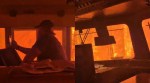 Canada wildfire train video