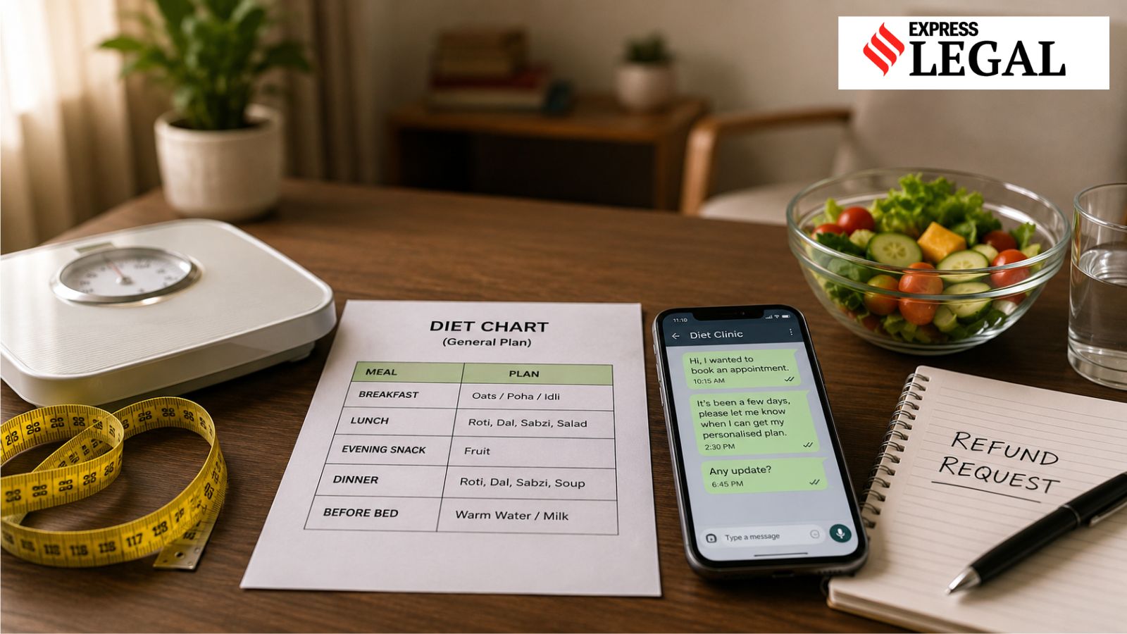 Woman wins Rs 35,000 after clinic gives ‘standard’ plan instead of ‘personalised’ diet