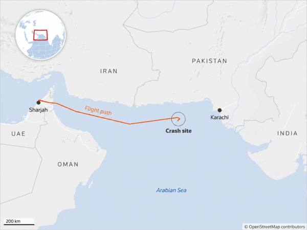 The plane had lost contact with air traffic control after reporting a navigational system problem on its way to Karachi, Pakistan aviation authorities said. (AI-generated image)