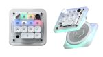 The Codex Micro combines a compact mechanical macropad with dedicated AI agent keys, a joystick, and a rotary dial. (Image: Work Louder)