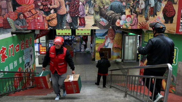 There are around 16 million delivery riders in China. (Reuters)
