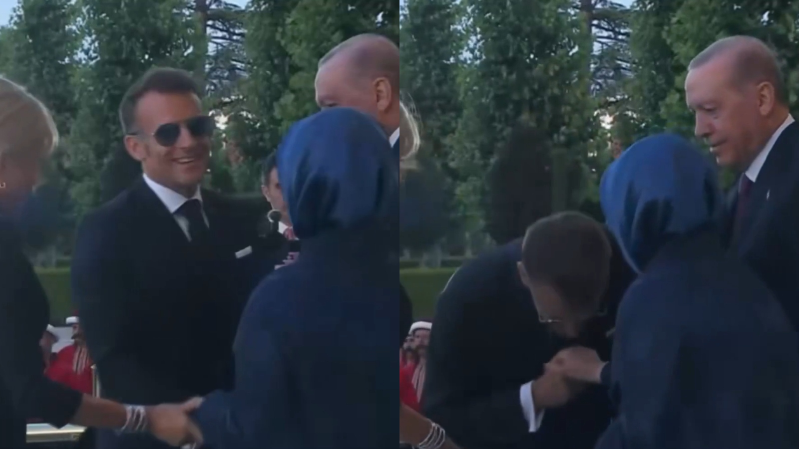 Emmanuel Macron appears to attempt hand kiss, Turkish First Lady pulls away: WATCH
