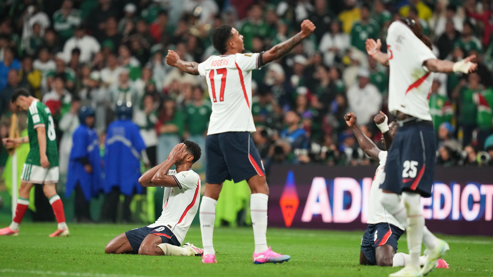 England beat Mexico to reach quarterfinal of World Cup 2026. (AP)